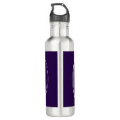 Een sprong in het diepe, dromen komen uit. waterfles  (Achterkant)