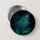 Een sprong over de maan ronde button 7,6 cm (Voorkant /achterkant)