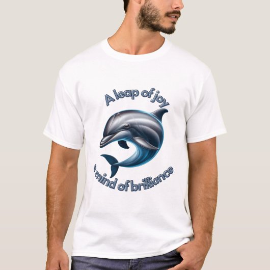 Een sprong van vreugde: het vieren van Dolphin Int T-shirt (Voorkant)