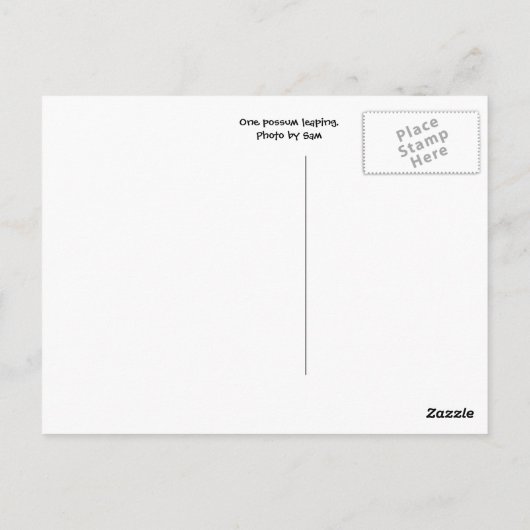 Een sprong voor vreugde!! briefkaart (Achterkant)