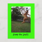 Een sprong voor vreugde!! briefkaart (Voorkant)