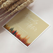 Een sprookje "Happy Ever After": herfstbruiloft Servet