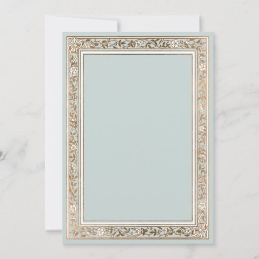 Een sprookjesachtig Bleek blauw Baby shower Kaart (Achterkant)