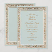 Een sprookjesachtig Bleek blauw Baby shower Kaart (Voorkant / Achterkant)