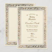 Een sprookjesachtig Bleek geel Baby shower Kaart (Voorkant / Achterkant)