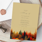 Een sprookjesachtige affaire: grillige herfstbruil kaart