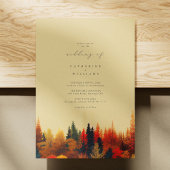 Een sprookjesachtige affaire: grillige herfstbruil kaart