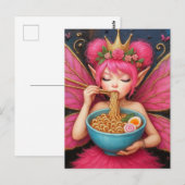 Een sprookjesachtige etende Ramen Briefkaart (Voorkant / Achterkant)