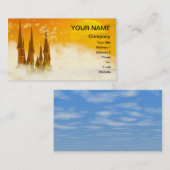 Een sprookjeskasteel in de wolken visitekaartje (Voorkant / Achterkant)