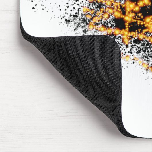 Een spuit van vuur muismat (Hoek)