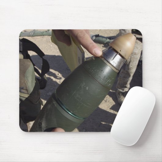 Een squad leider richt aan een vertraging het plaa muismat (Met muis)