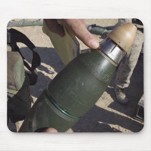 Een squad leider richt aan een vertraging het plaa muismat (Voorkant)