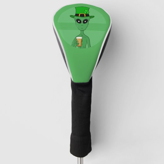 Een St. Patrick's Alien Golfheadcover (Voorkant)