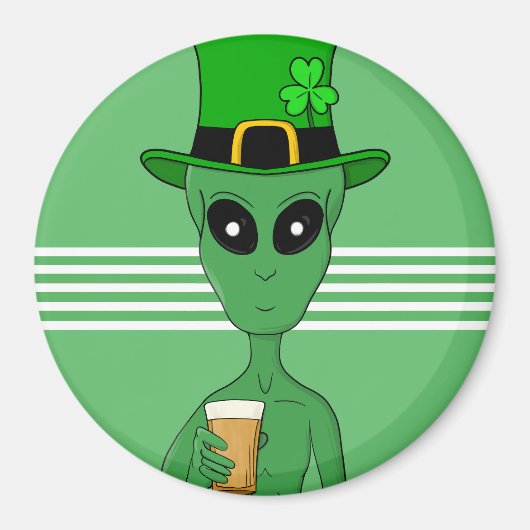 Een St. Patrick's Alien Magneet (Voorkant)