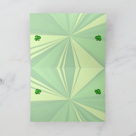 Een St. Patrick's Day Gold Bath Kaart (Binnen)