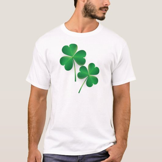 Een St. Patrick's Day Green Shamrock T-shirt (Voorkant)