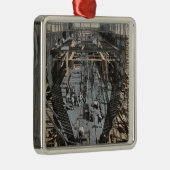 Een staalschotscène bouwen metalen ornament (Rechts)