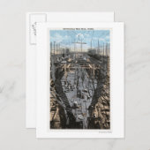 Een staalschotscène samenstellen briefkaart (Voorkant / Achterkant)