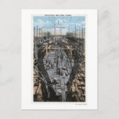 Een staalschotscène samenstellen briefkaart (Voorkant)