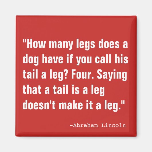 Een staart is geen been magneet (Voorkant)