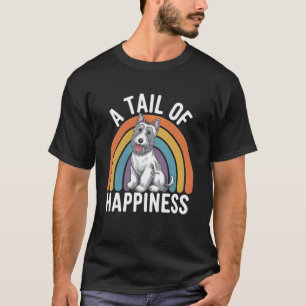 Een staart van geluk Schotse Terrier Hond Retro Ra T-shirt