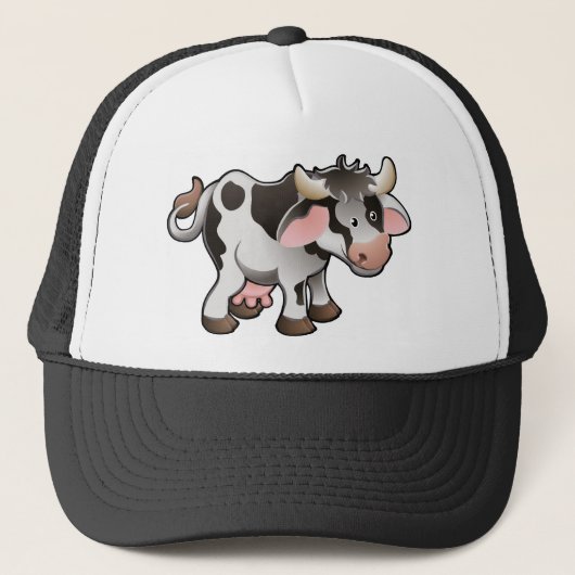 Een staartkoe trucker pet (Voorkant)