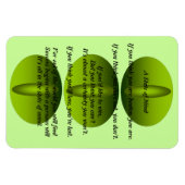 Een staat van Mind Poem Magnet Magneet (Horizontaal)