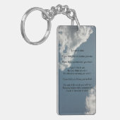 Een staat van Mind Poem sleutelhanger (Voorkant Links)