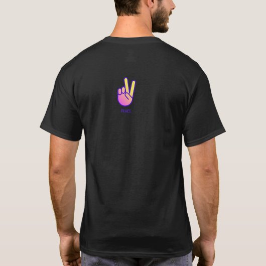 Een staat van rust en vrijheid van geweld t-shirt (Achterkant)