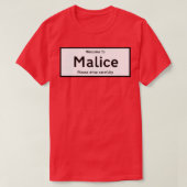 Een stad genaamd Malice T-shirt (Design voorkant)