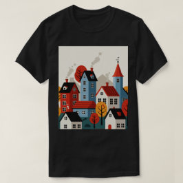 Een stad in de natuur t-shirt