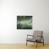 Een stad onder Cthulhu Horror Wandkleed (In Situ (horizontaal))