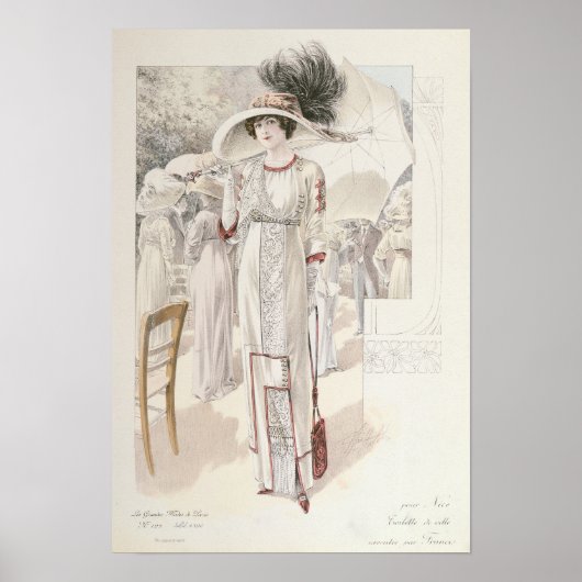 Een stadsjurk uit 'Les Grandes Modes de Paris' Poster (Voorkant)