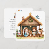 Een stal vol blijdschap feestdagenkaart (Voorkant / Achterkant)