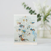 Een stamboom Norman Rockwell uit 1959 Feestdagenkaart (Staand voorkant)