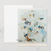 Een stamboom Norman Rockwell uit 1959 Feestdagenkaart (Voorkant / Achterkant)