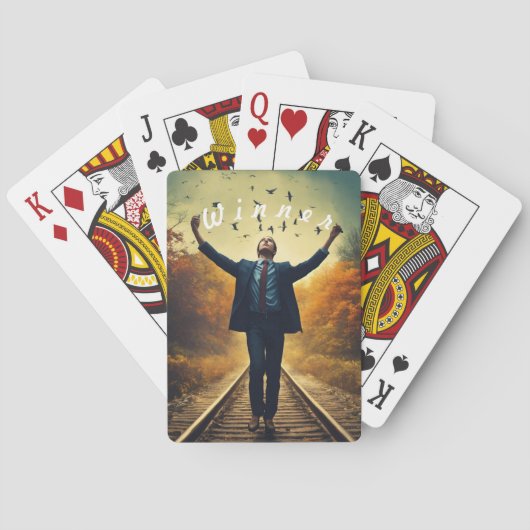 Een standaard spel speelkaarten bevat een totaal. (Achterkant)