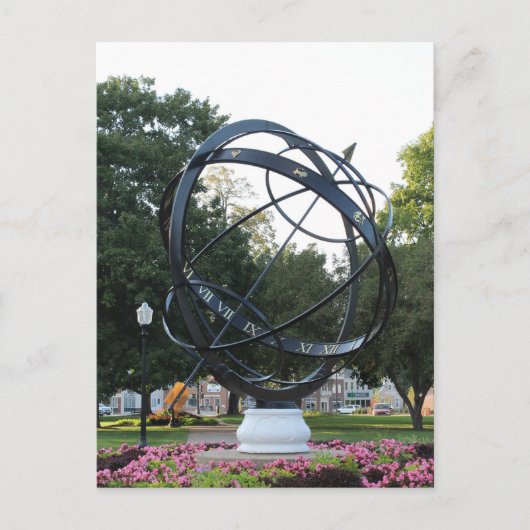 Een standbeeld in Pella Iowa Briefkaart (Voorkant)