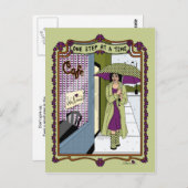 Één Stap bij een Briefkaart Time_A_ (Voorkant / Achterkant)