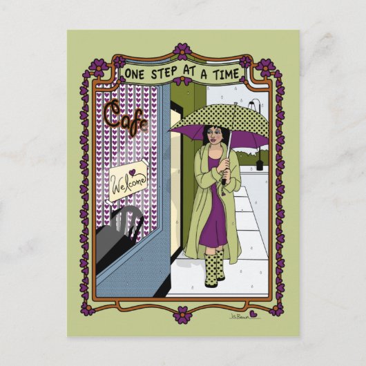 Één Stap bij een Briefkaart Time_A_ (Voorkant)