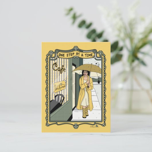 Één Stap bij een Briefkaart Time_C_ (Staand voorkant)