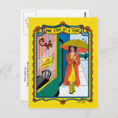 Één Stap bij een Time_B_ Briefkaart (Voorkant / Achterkant)