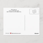 Één Stap bij een Time_B_ Briefkaart (Achterkant)