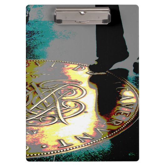 Een stap in de richting van rijkdom! - Digitale ku Klembord (Voorkant)