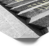 één stap in een tijd motivatie citaat poster (Hoek)