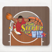 Eén stap omhoog voor Win | Mousepad Muismat (Voorkant)