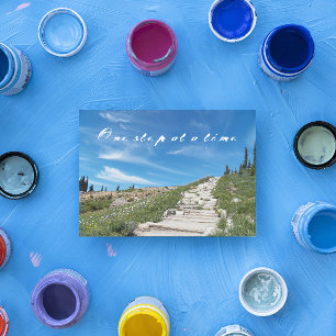 Één Stap per de Kaart van het Citaat van het Wande