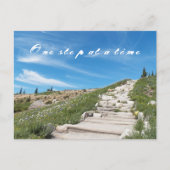 Een stap per keer Inspirerend offerte Briefkaart (Voorkant)