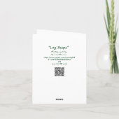 Een stap tegelijk omhoog naar een lange trap feestdagen kaart (Achterkant)