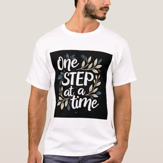 Eén stap tegelijk t-shirt (Voorkant)